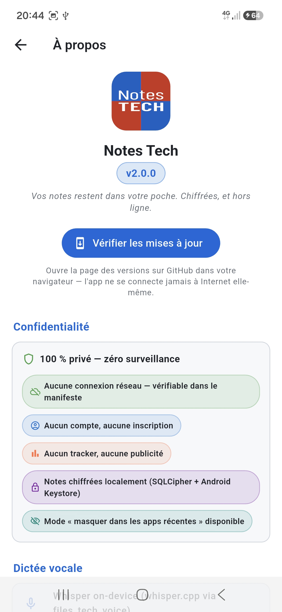 Notes Tech — page À propos