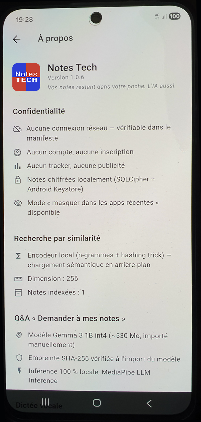 Notes Tech — page À propos