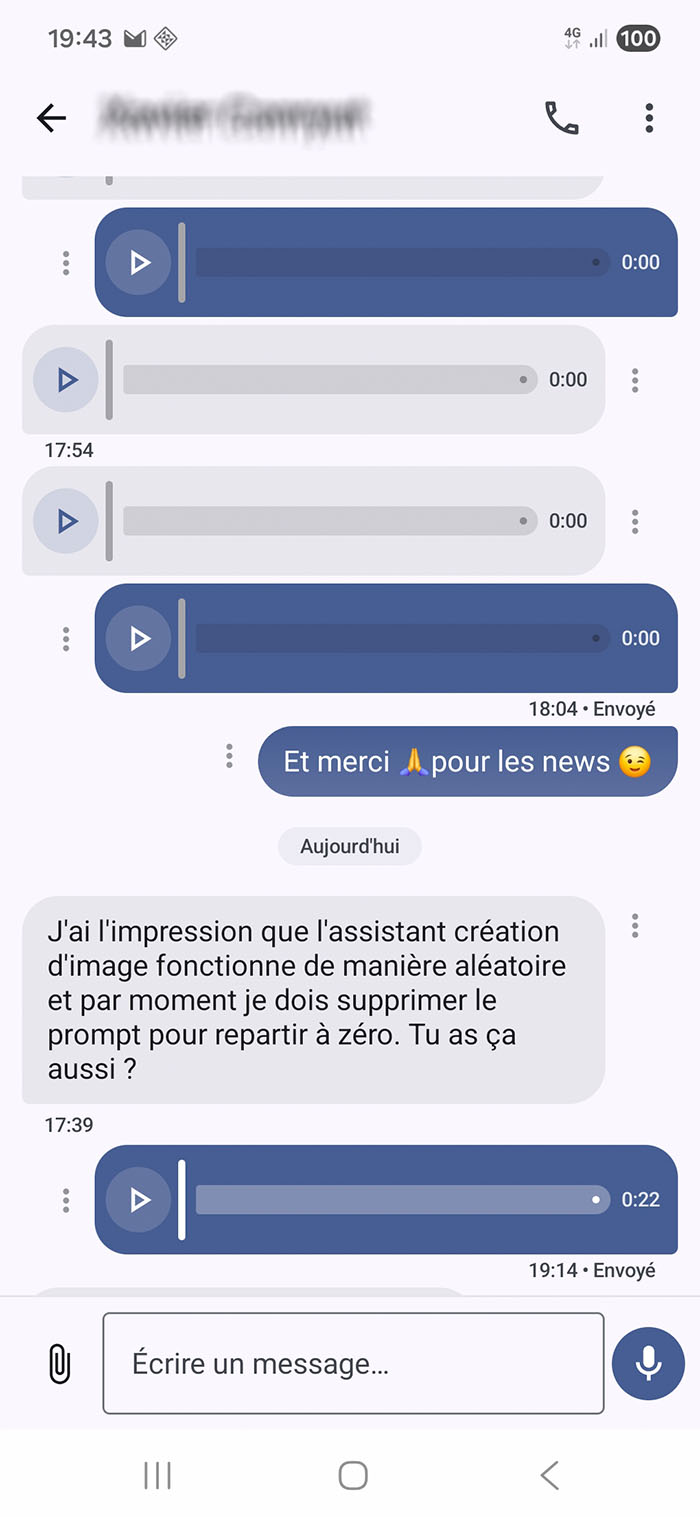 App SMS Tech enregistrement vocal MMS